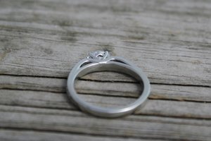 14k White Gold Marquise Diamond Ring, East West Marquise, Vintage Inspired Engag